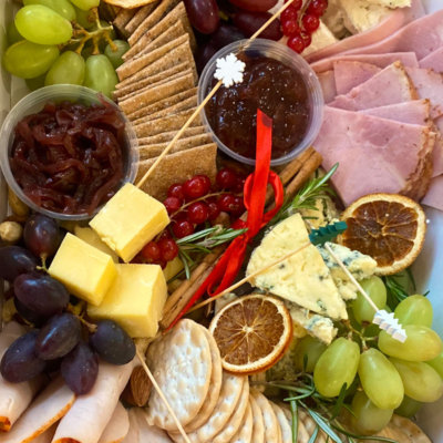 Cheese and meat grazing for Christmas