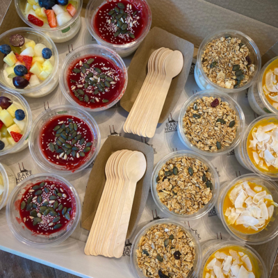 Morning Office Catering Dublin - selection of morning pots