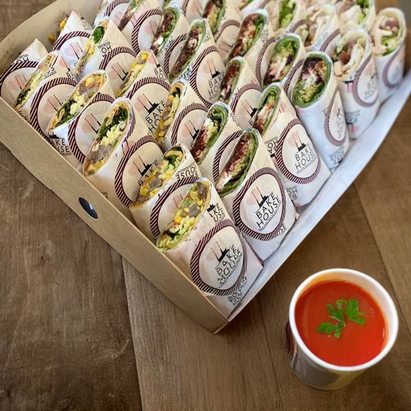 Soup & Wrap Box (serves 10)